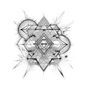 botanical mixture prickly pear cactus, fireweed  tattoo design idea