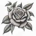 Rose with Laurel Wreath  tattoo design idea