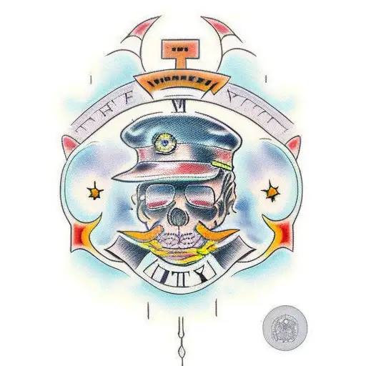 grandfather memorial tattoo design idea