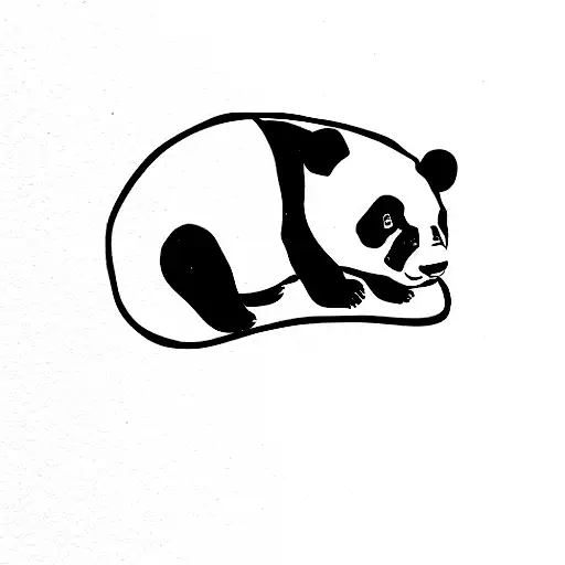 Very Tired Panda Doodle Napping Sleeping Resting Temporary Tattoo Water  Resistant Fake Body Art Set Collection | Michaels