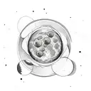 moon phases with flowers around  tattoo design idea