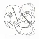 aries and libra symbol tattoo design idea