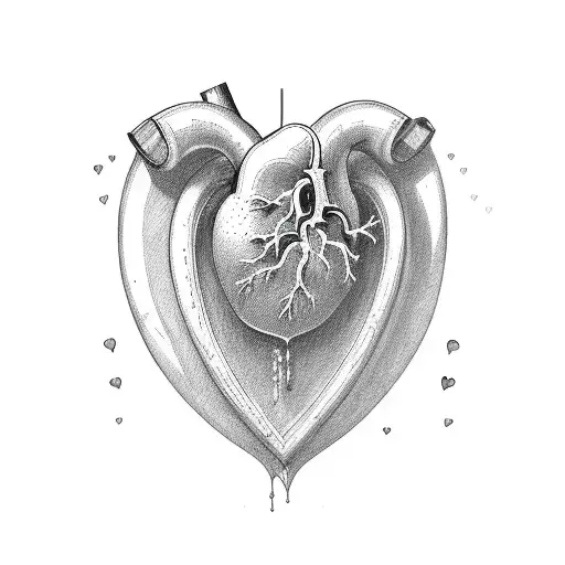Crying Heart tattoo design idea