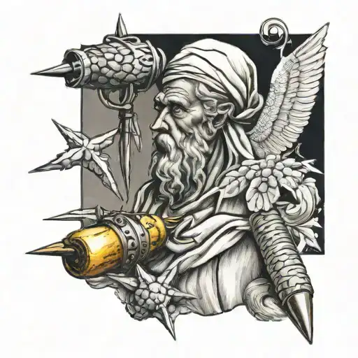 three nails of Saint Helena  tattoo design idea