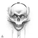 guillotine tattoo design idea