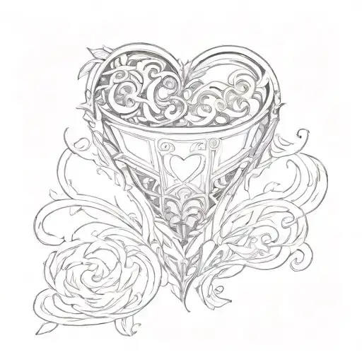 Heart Shaped box tattoo design idea
