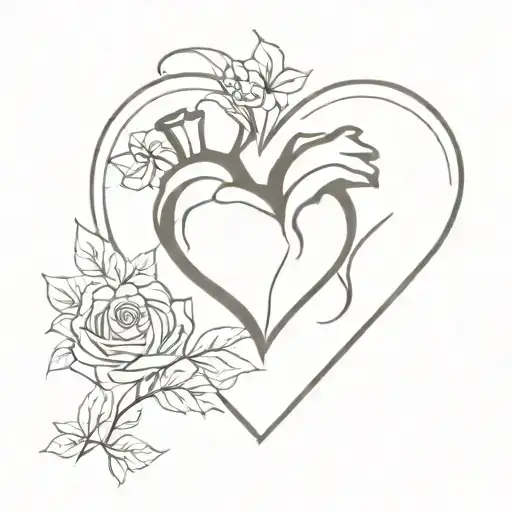 Heart Shaped box tattoo design idea