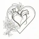 Heart Shaped box tattoo design idea