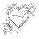 Heart Shaped box tattoo design idea