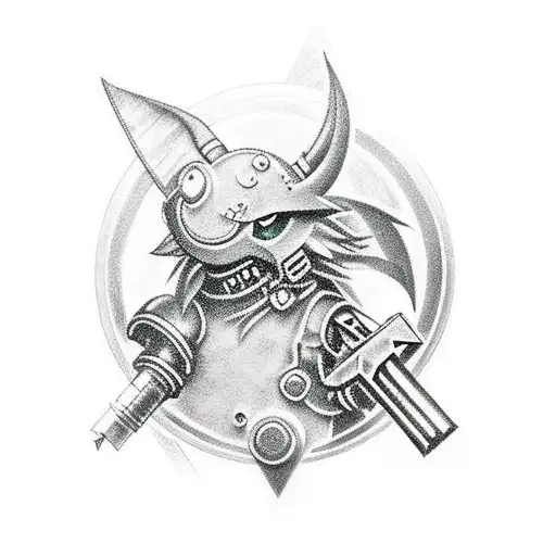 Final Fantasy VII Remake tattoo design idea