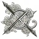 krypton hope symbol tattoo design idea