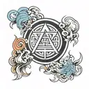 krypton hope symbol tattoo design idea