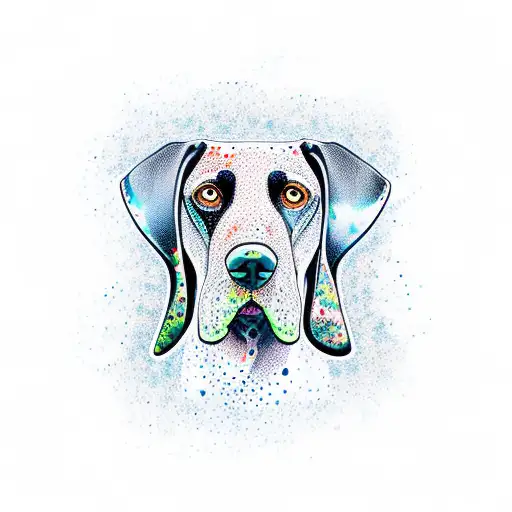 German shorthair pointer tattoo design idea