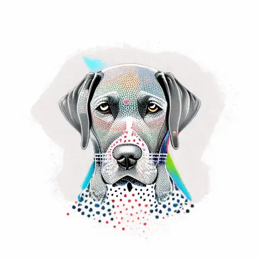 German shorthair pointer tattoo design idea