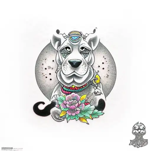 Scooby doo on meth tattoo design idea