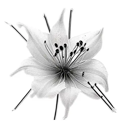 Spider Lily tattoo design idea