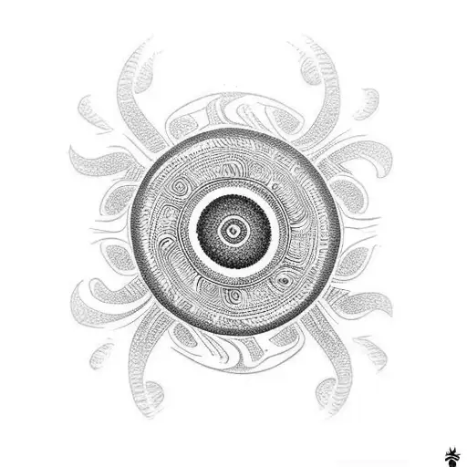 fiddlehead fern tattoo design idea