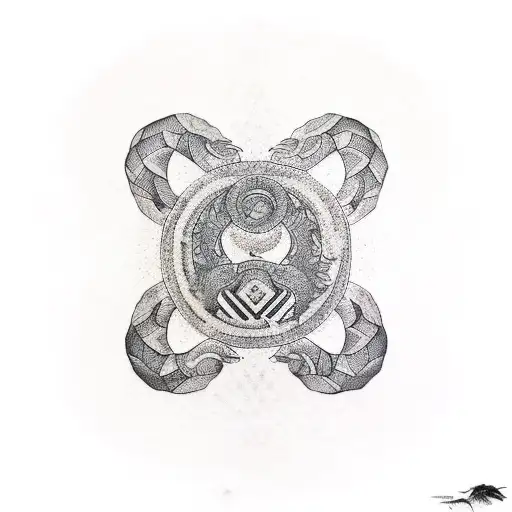 Pangolin tattoo design idea