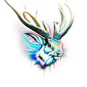 Jackalope tattoo design idea