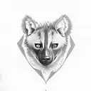 lemon hyena full body tattoo design idea