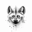 lemon hyena full body tattoo design idea