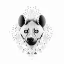 lemon hyena full body tattoo design idea