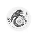 pangolin tattoo design idea