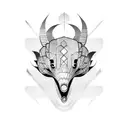 pangolin tattoo design idea