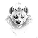 Hyena foo dog tattoo design idea