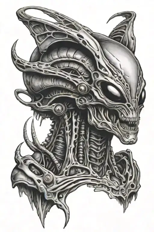 Alien movie tattoo design idea