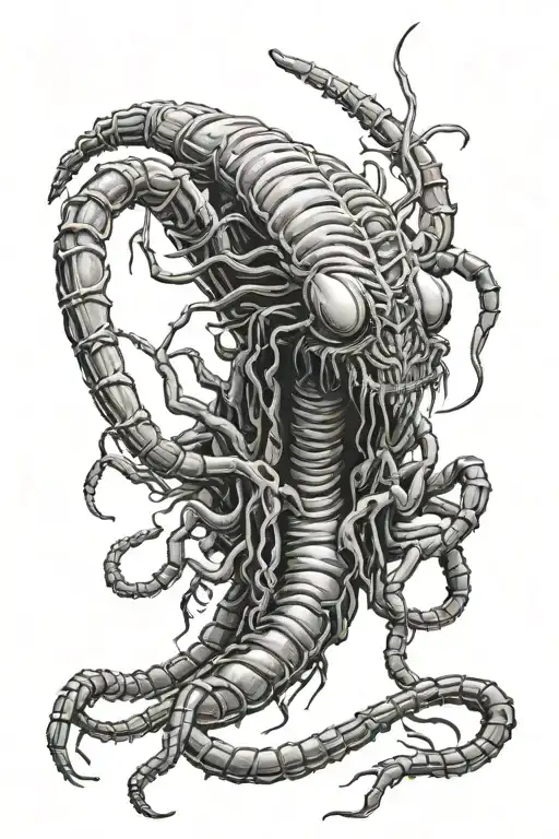 facehugger tattoo tattoo design idea