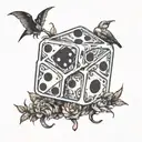 dice tattoo design idea