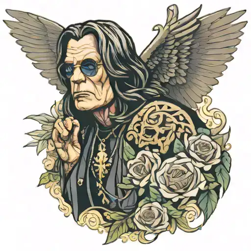 Ozzy Osbourne tattoo design idea