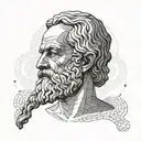 trial of socrates tattoo design idea