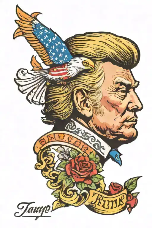 Trump tattoo design idea