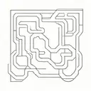 A maze with no exit, symbolizing the feeling of being trapped in one's own mind tattoo design idea