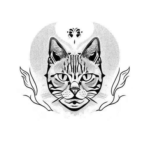 tribal big cat tattoo designs
