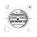  sun, Jupiter, Saturn, Mercury, Venus, Earth, Mars. tattoo design idea