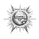  sun, Jupiter, Saturn, Mercury, Venus, Earth, Mars. tattoo design idea