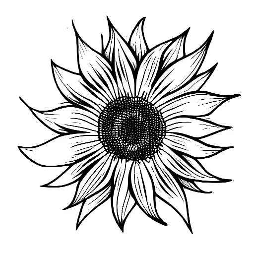 sunflower selflove tattoo design idea