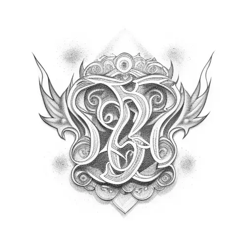 always & forever in graffiti lettering tattoo design idea