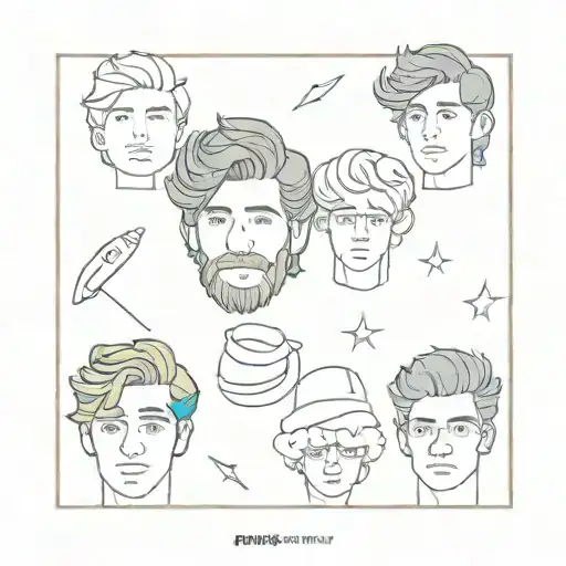 one direction tattoo design idea