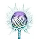 thistle tattoo design idea