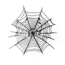 Spider Web tattoo design idea