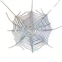 Spider Web tattoo design idea