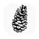pinecone tattoo design idea