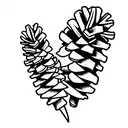 pinecone tattoo design idea