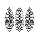 pinecone tattoo design idea