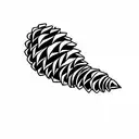 pinecone tattoo design idea