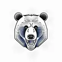 bear with cubs tattoo design idea